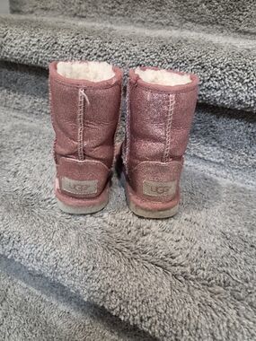 UGG Pink Sparkle Classic Kids Boots
